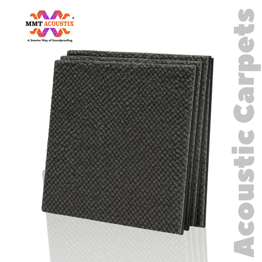 Acoustic Carpet Tiles | 50x50 cm | Grey Smoke | 64 Sq Ft