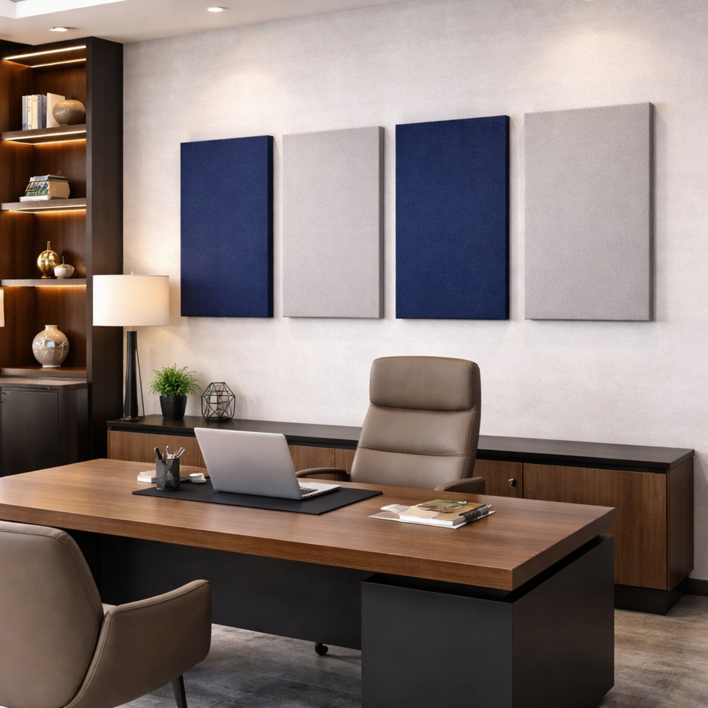 Fabric Acoustic Panel - 4x2 Ft, Beige