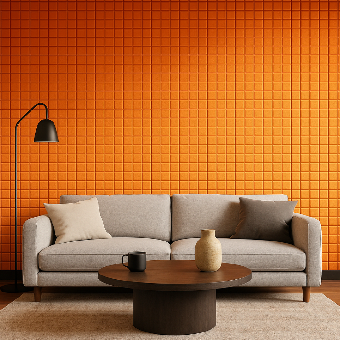 Turbo Acoustic Foam 1x1 ft, MMT Orange