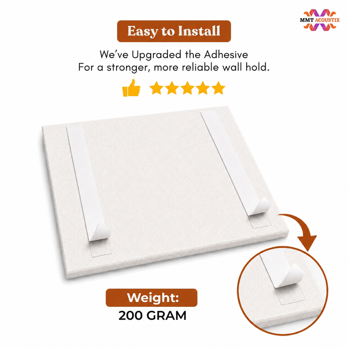 FeltPin Acoustic Bulletin Board 1 x 1 Feet | White