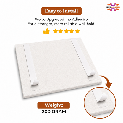 FeltPin Acoustic Bulletin Board 1 x 1 Feet | White