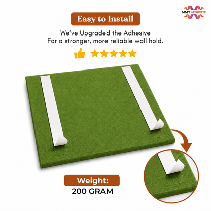 FeltPin Acoustic Bulletin Board 1 x 1 Feet | Olive