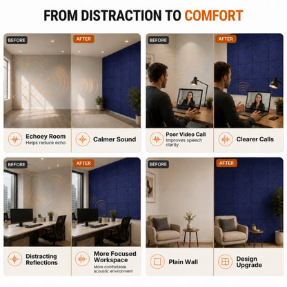 Felt PET Acoustic Panel | Office & Home Acoustics | Iris