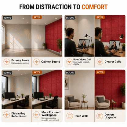 Felt PET Acoustic Panel | Office & Home Acoustics  | X-Mas