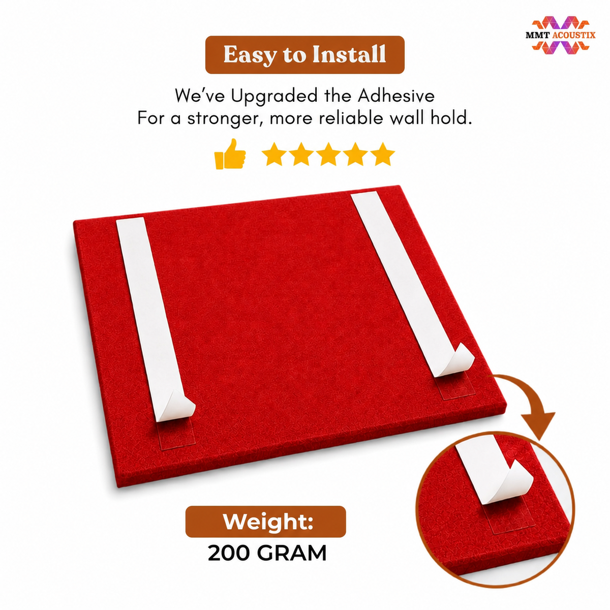 FeltPin Acoustic Bulletin Board 1 x 1 Feet | X-Mas