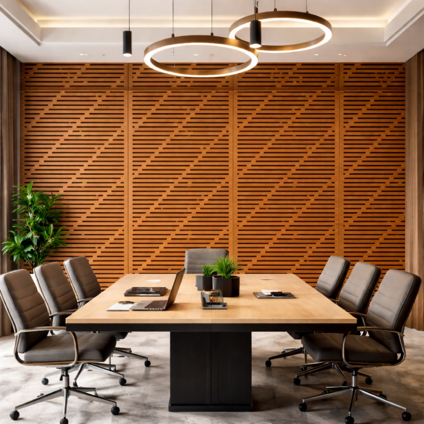 Acoustic Wooden Screens with Felt 2x2 ft - SX13