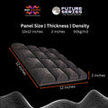 Galaxy Acoustic Foam 1x1 ft, Charcoal