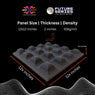 Alien Acoustic Foam 1x1 ft, Charcoal
