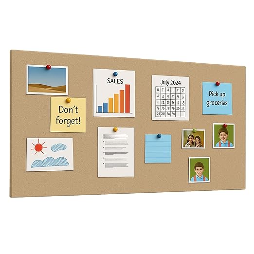 FeltPin Bulletin Board 120x60cm | Sand | 1 Pc