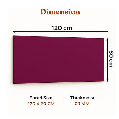 FeltPin Bulletin Board 120x60cm | Berry | 1 Pc