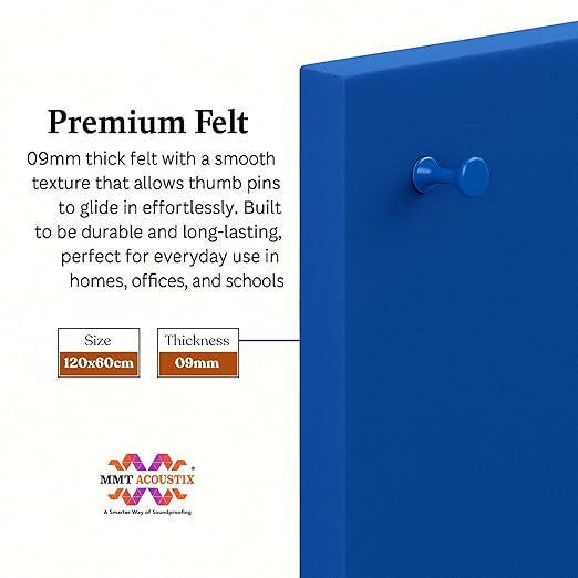 FeltPin Bulletin Board 120x60cm | Iris | 1 Pc