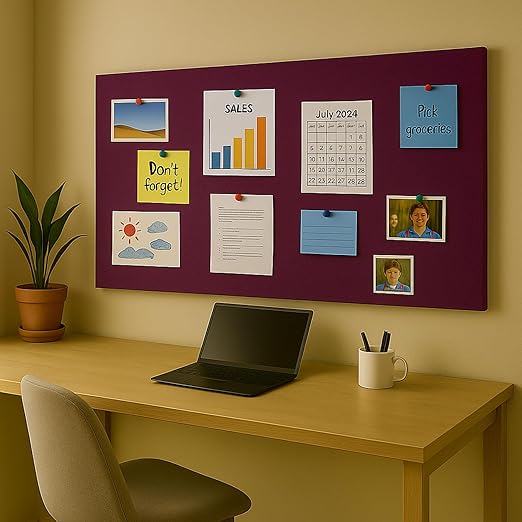 FeltPin Bulletin Board 120x60cm | Berry | 1 Pc