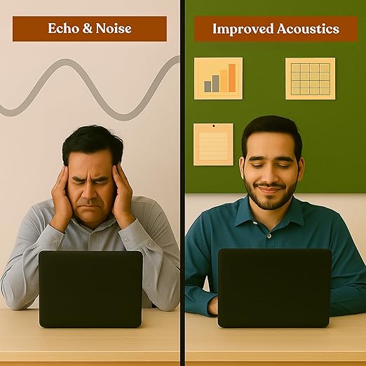 FeltPin Bulletin Board 120x60cm | Olive | 1 Pc