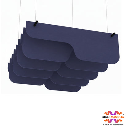 Acoustic Ceiling Baffles, PulseArc, 4 pcs