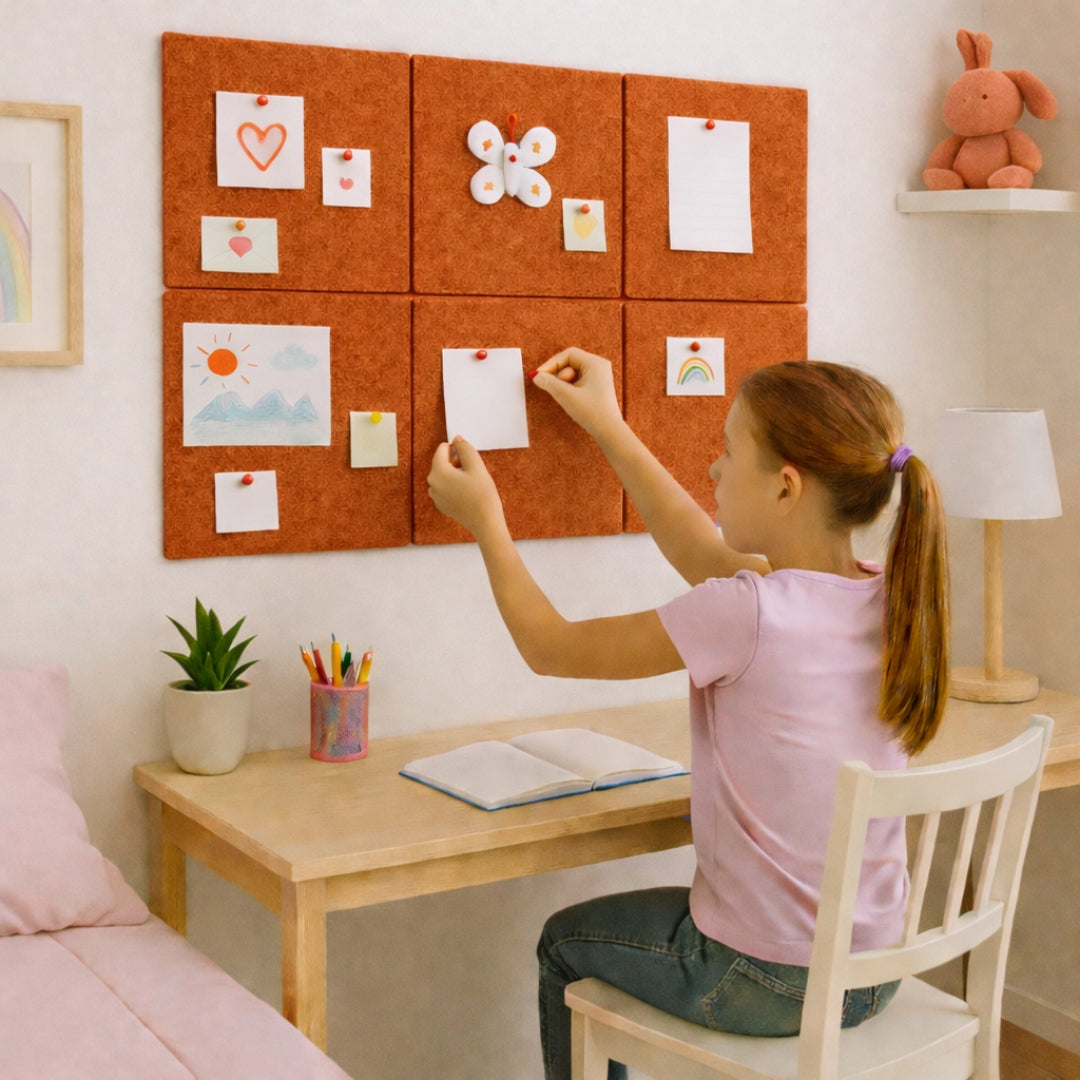 FeltPin Bulletin Board 30x30cm | Rust