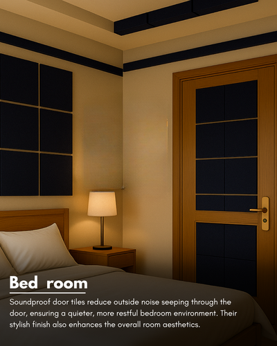 Door Soundproof Tiles | Night Blue