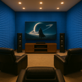 Pyramid Acoustic Foam Panel 1" | 1 X 1 feet | European Blue