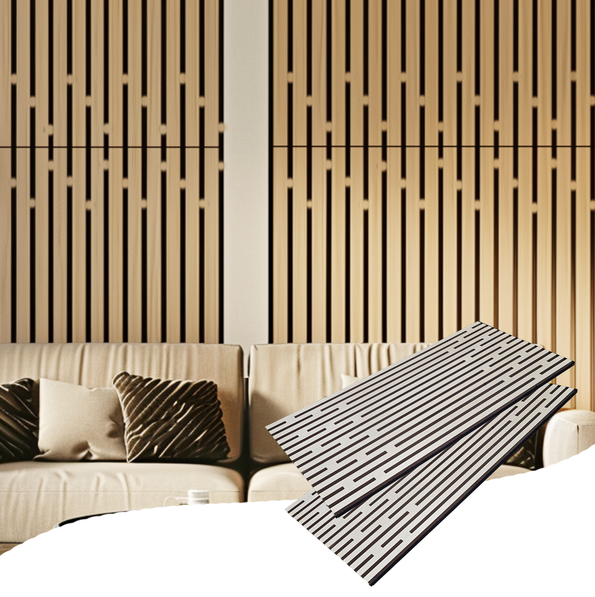 Astectic Sound Absorption SoundAxe® Timber Acoustic Panels | 4’x2’ 20mm Soundproofing Panel ...