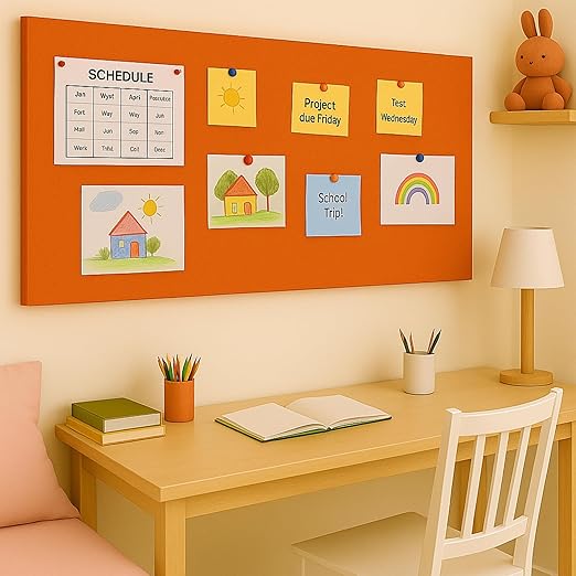 FeltPin Bulletin Board 120x60cm | Carrot | 1 Pc