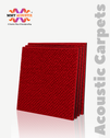 Acoustic Carpet Tiles - Blood Red