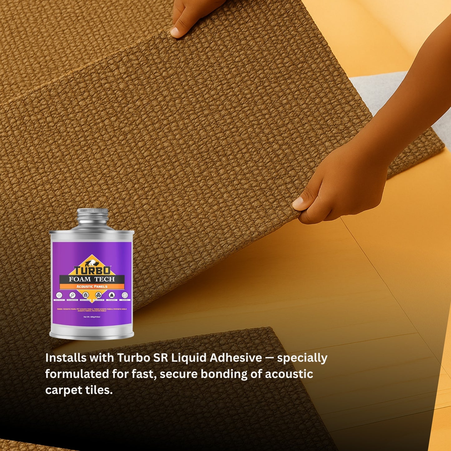 Acoustic Carpet Tiles | 50x50 cm | Sand Reef | 64 Sq Ft