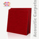 Acoustic Carpet Tiles | 50x50 cm | Blood Red | 64 Sq Ft