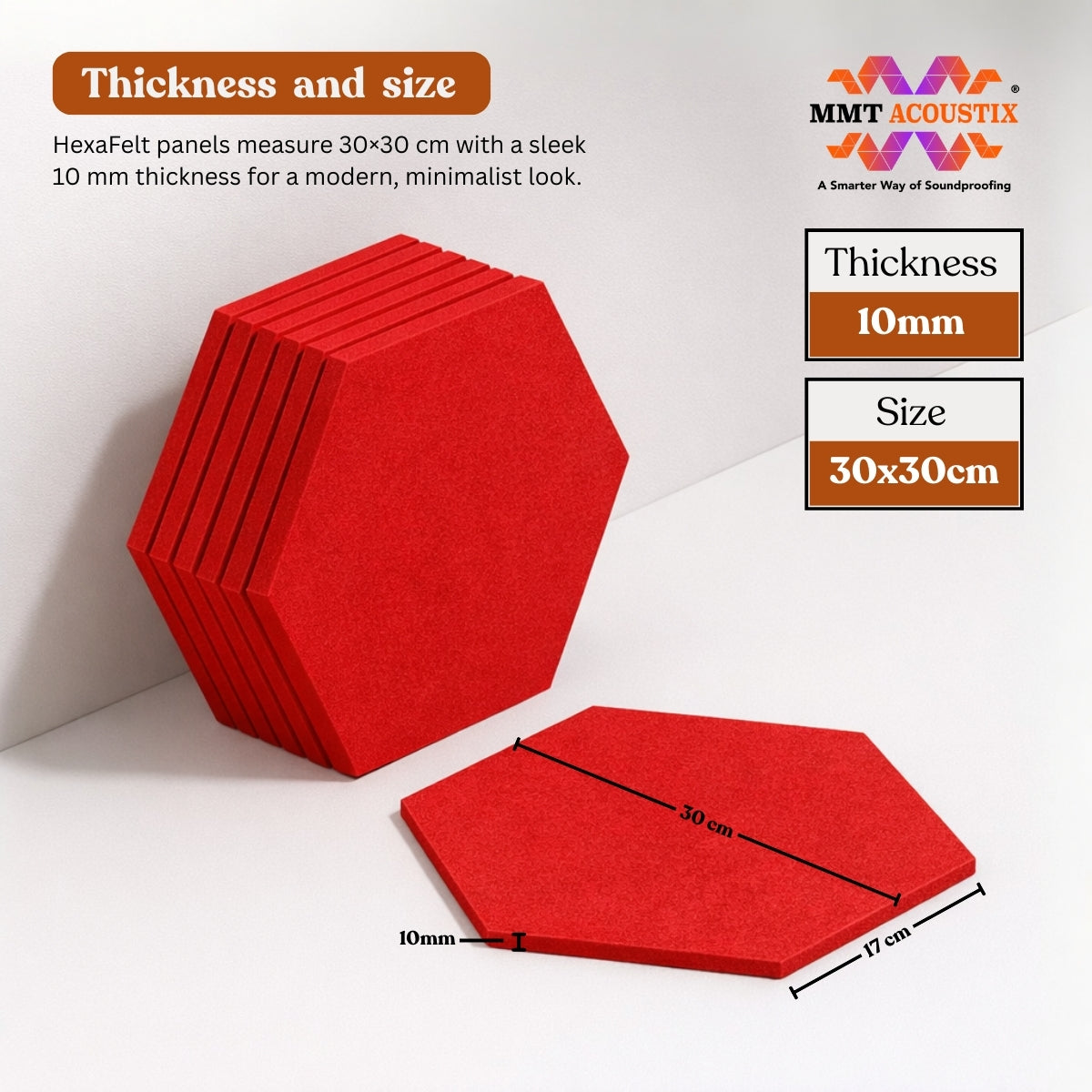 HexaFelt Bevelled Acoustic Panels | X-Mas | 7 Pcs