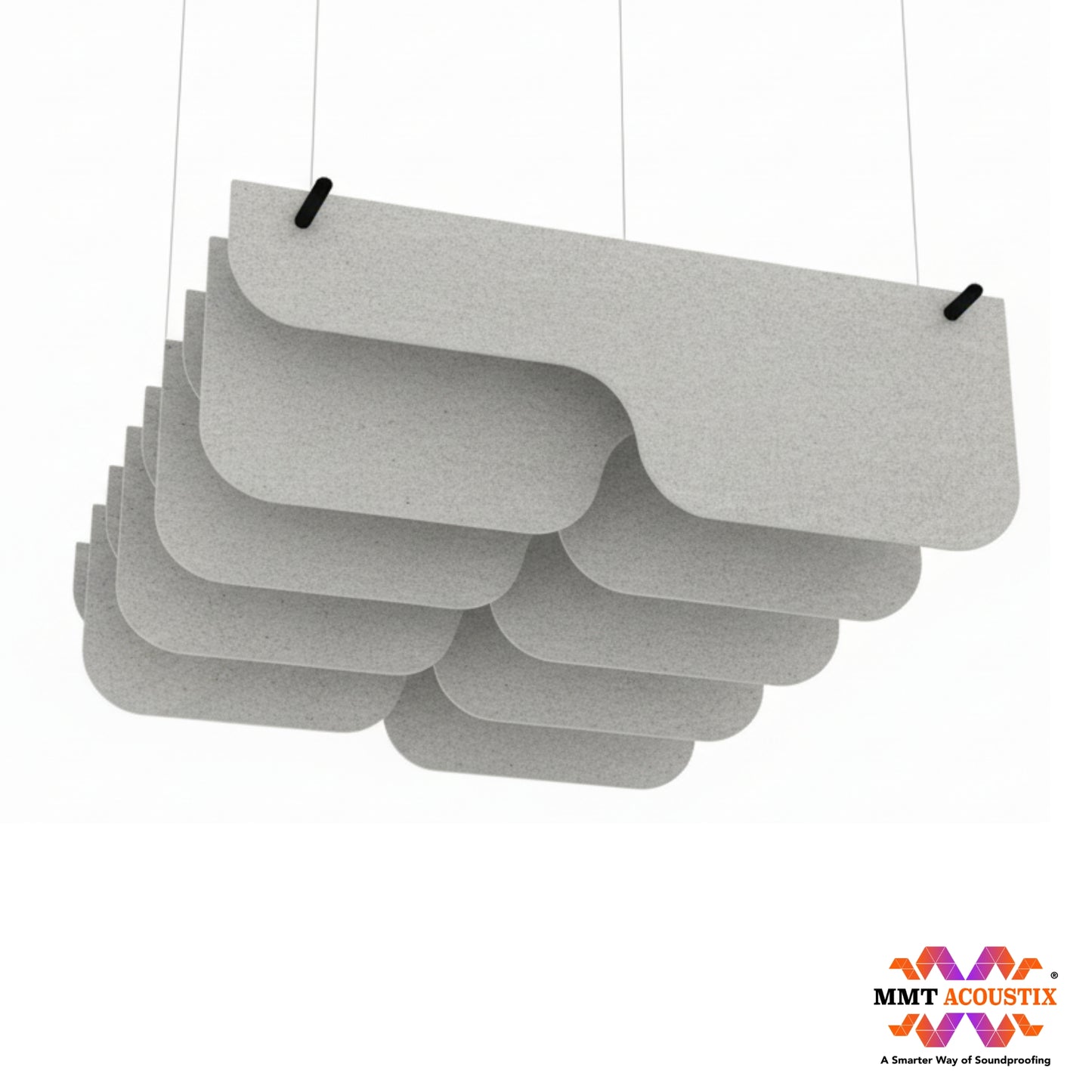 Acoustic Ceiling Baffles, PulseArc, 4 pcs