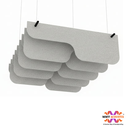 Acoustic Ceiling Baffles, PulseArc, 4 pcs