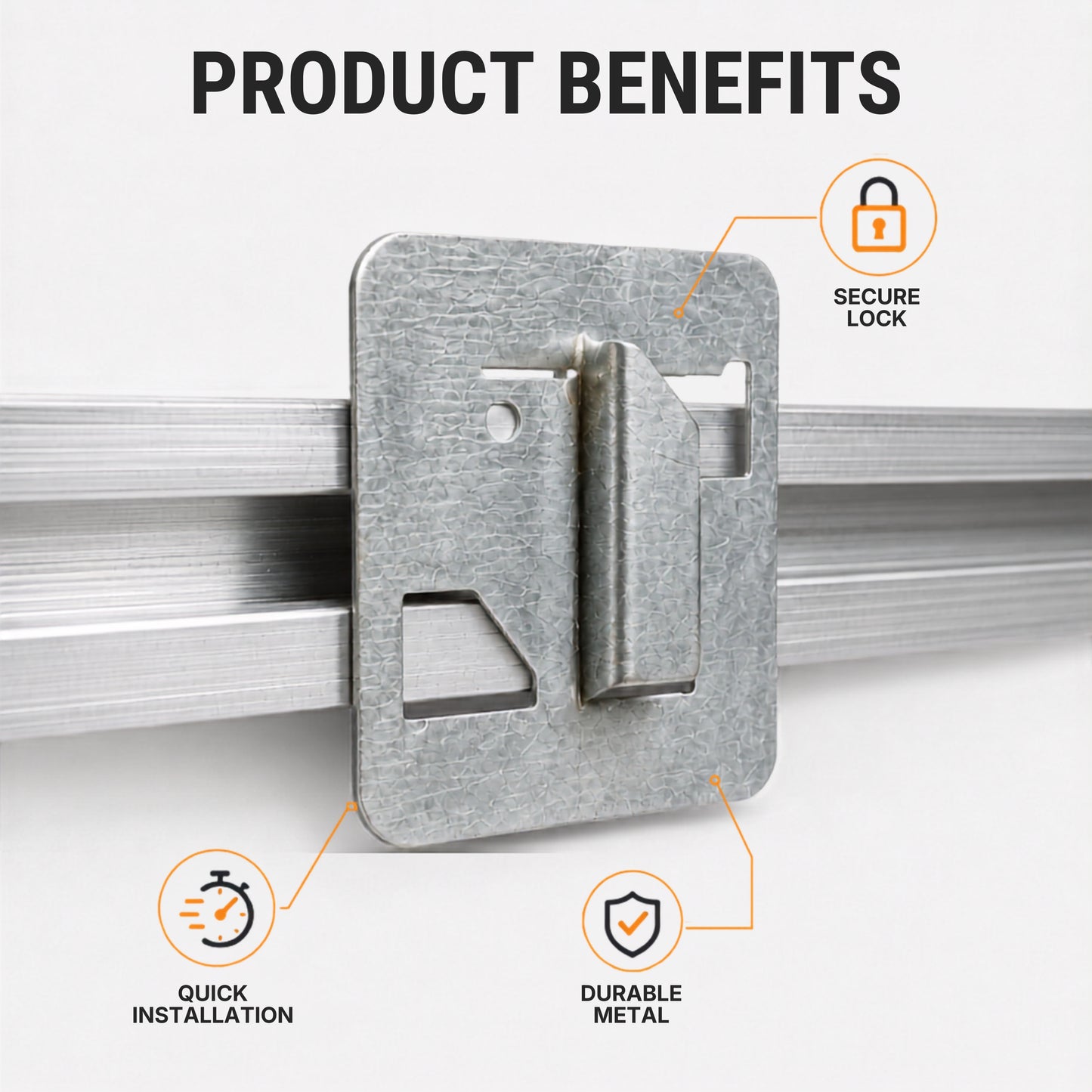 Aluminium Clip for Wooden Slat Panels