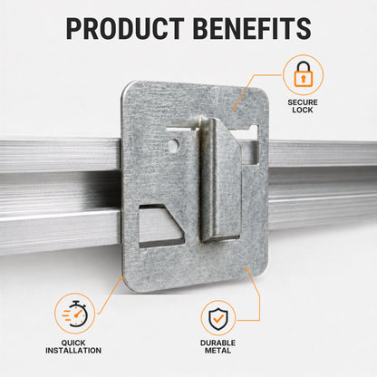 Aluminium Clip for Wooden Slat Panels