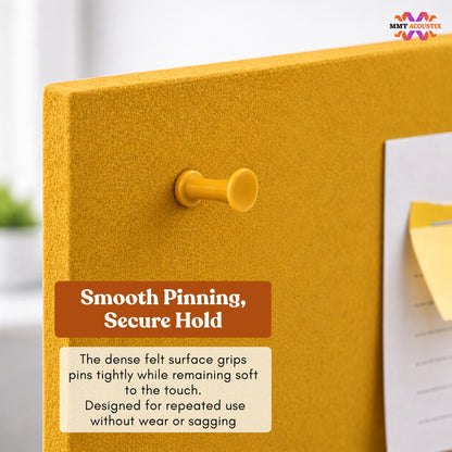 FeltPin Bulletin Board 30x30cm | Mustard
