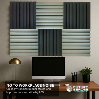 Curve Acoustic Foam | Future Series | 24"x24"x2"