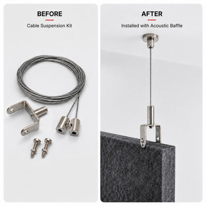 Hanging Baffle Wire Suspension Kit for Acoustic Baffles
