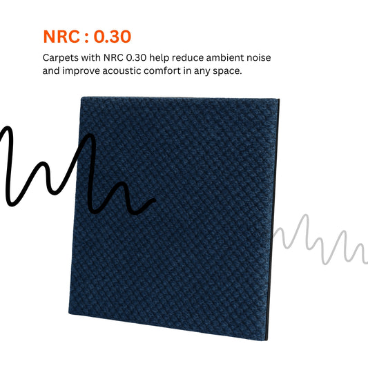 Acoustic Carpet Tiles | 50x50 cm | Marine Blue | 64 Sq Ft