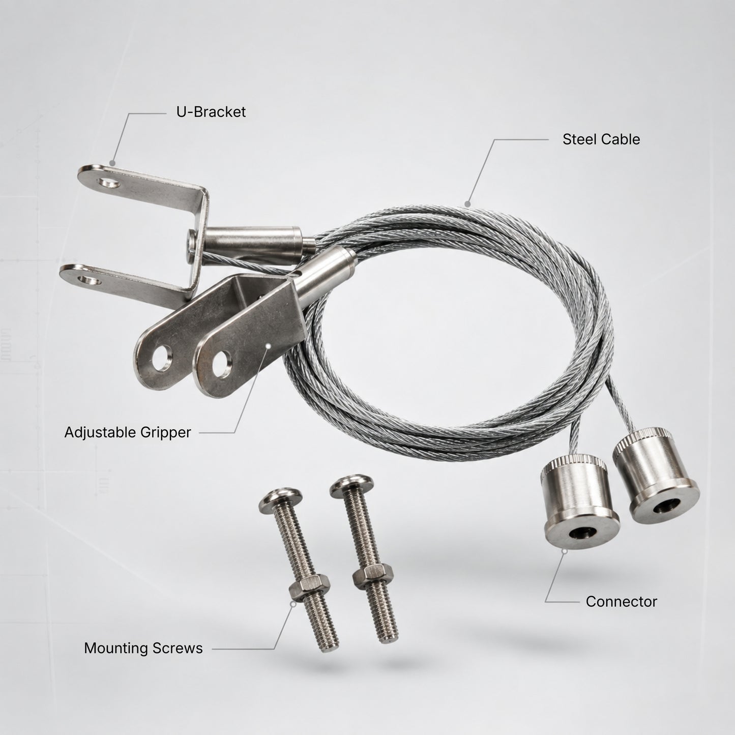Hanging Baffle Wire Suspension Kit for Acoustic Baffles