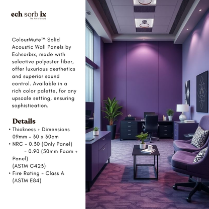 ColourMute PET Acoustic Panel | Berry