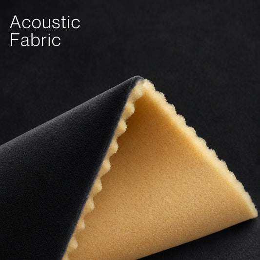 Acoustic Velvet Fabric | 300 GSM | Charcoal Black