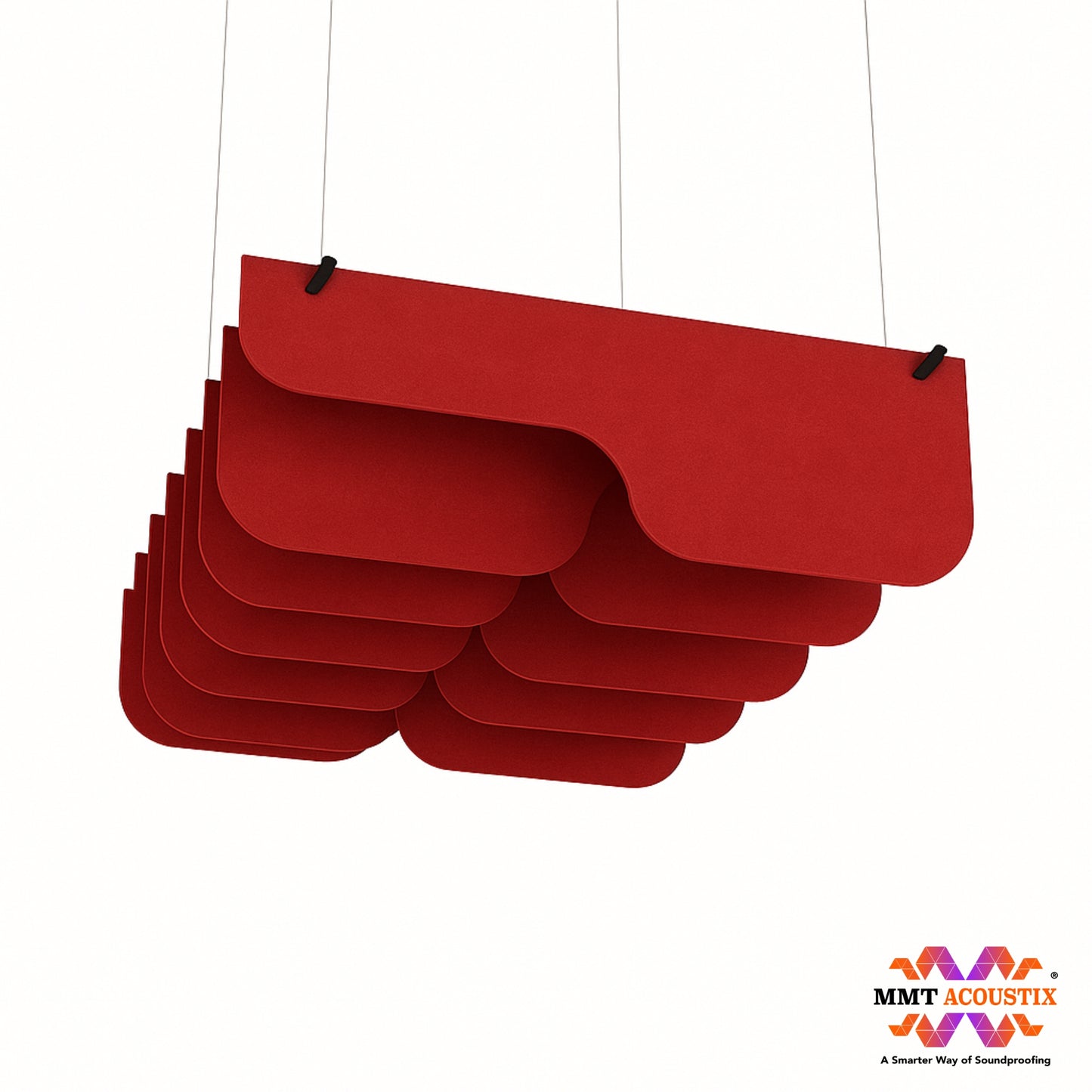 Acoustic Ceiling Baffles, PulseArc, 4 pcs