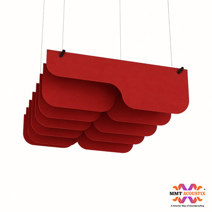 Acoustic Ceiling Baffles, PulseArc, 4 pcs