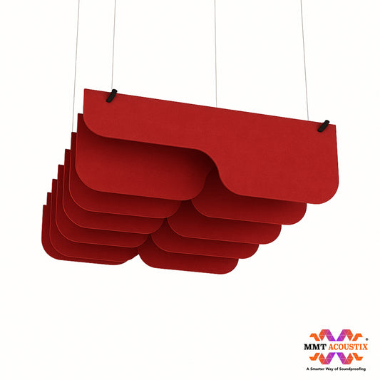 Acoustic Ceiling Baffles, PulseArc, 4 pcs