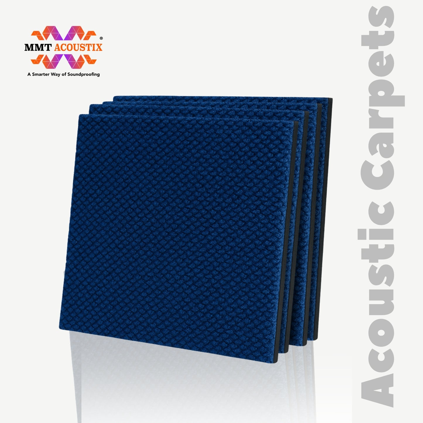 Acoustic Carpet Tiles | 50x50 cm | Navy Blue | 64 Sq Ft