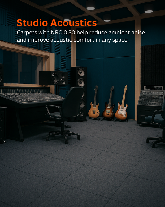 Acoustic Carpet Tiles - Light Grey