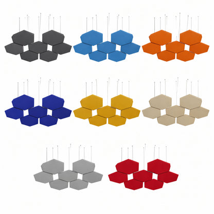Acoustic Ceiling Clouds, Hexagon, 8 pcs