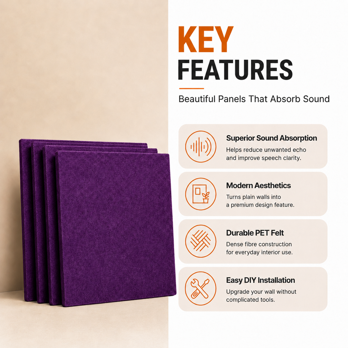 Felt PET Acoustic Panel | Office & Home Acoustics | Berry