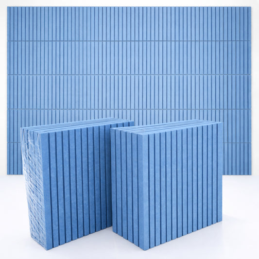 PET Acoustic Panels | 30x30cm Slats | Carolina | 8 Pcs