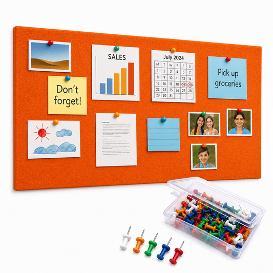 FeltPin Bulletin Board 120x60cm | Carrot