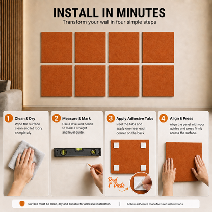 Felt PET Acoustic Panel | Office & Home Acoustics | Carrot