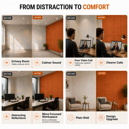 Felt PET Acoustic Panel | Office & Home Acoustics | Carrot