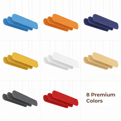 Acoustic Ceiling Baffles, Velora, 8 pcs